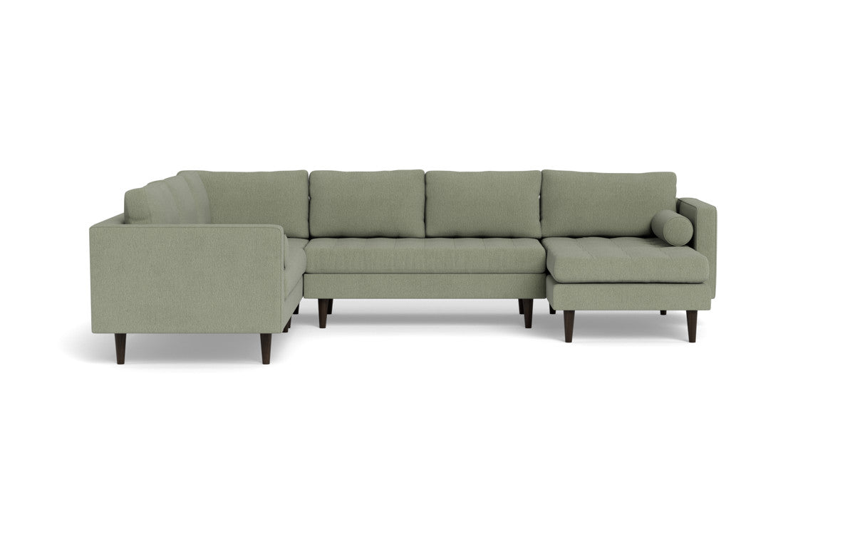 Ladybird 133" Corner Sectionals w. Right Chaise - Amigo II Sage