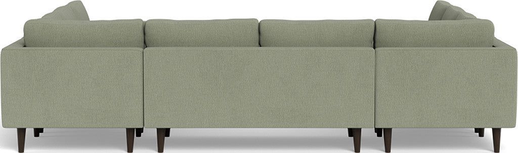 Ladybird 134" U Sectional - Amigo II Sage