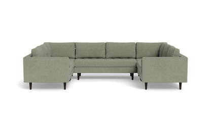 Ladybird 134" U Sectional - Amigo II Sage