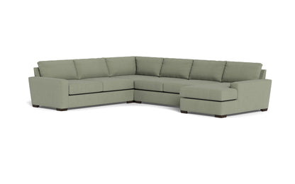 Mas Mesa 162" Deep Corner Sectionals w. Right Chaise - Amigo II Sage