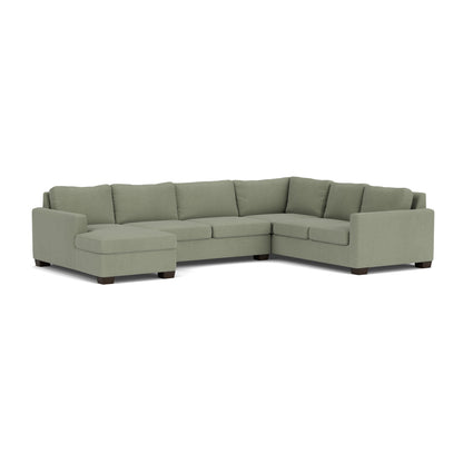 Track 141" Corner Sectionals W. Full Sleeper & Left Chaise - Amigo II Sage