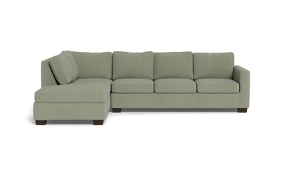 Track 121" Left Chaise Sectional - Amigo II Sage