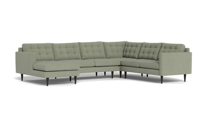 Wallace 131" Corner Sectionals w. Left Chaise - Amigo II Sage