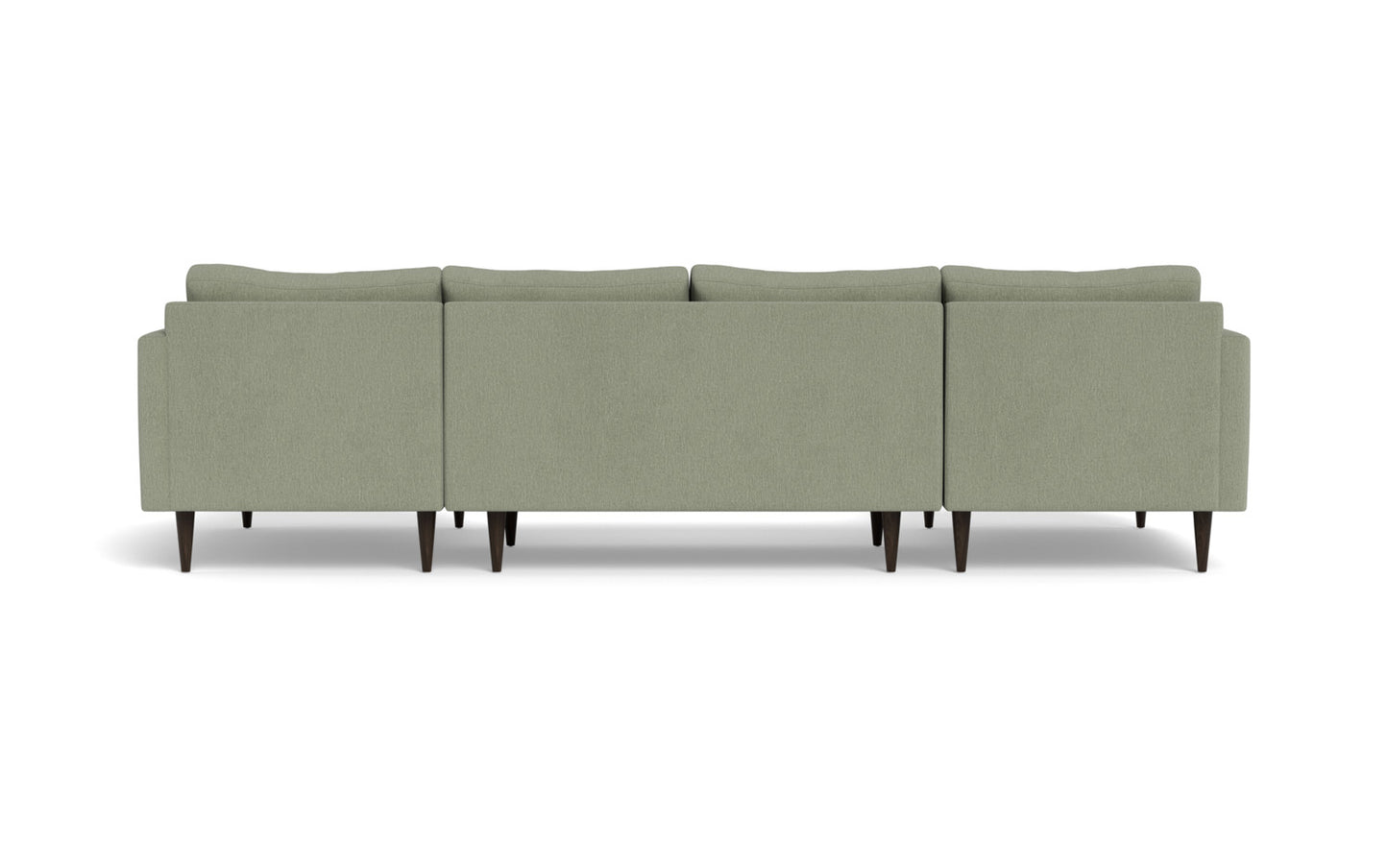 Wallace 126" Untufted Double Chaise U Sectional