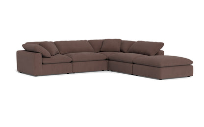 Fluffy 4 Piece Sectional w/Otto - Amigo II Dusk