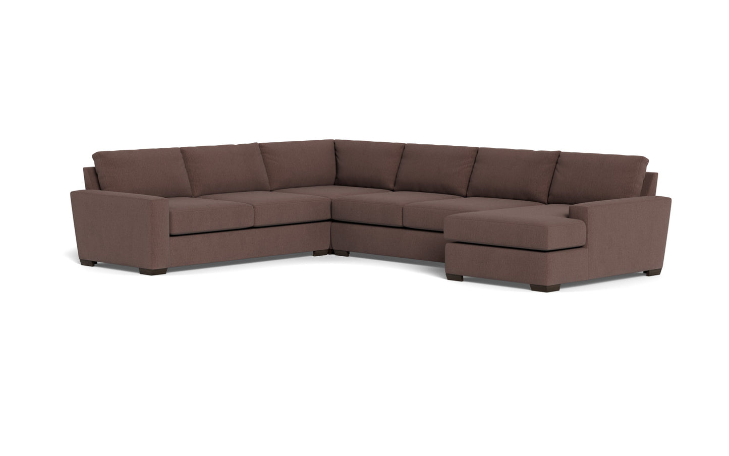 Mas Mesa 162" Deep Corner Sectionals w. Right Chaise - Amigo II Dusk