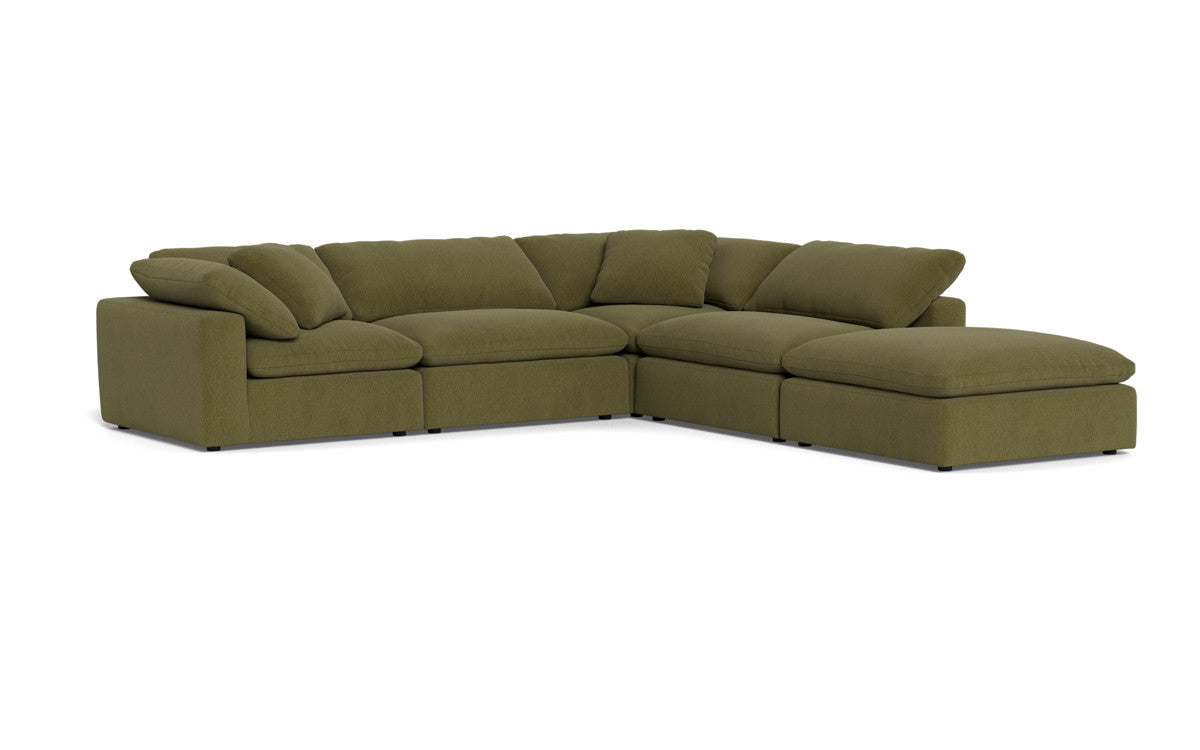 Fluffy 4 Piece Sectional w/Otto - Amigo II Garden