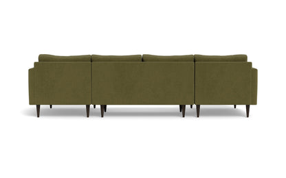 Wallace 126" Untufted Double Chaise U Sectional