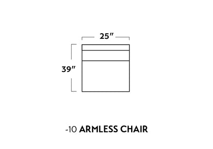 Track Armless Chair