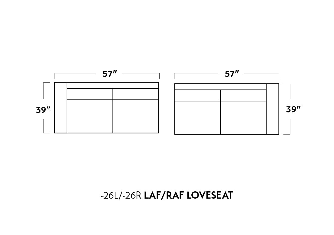 Track Laf Loveseat