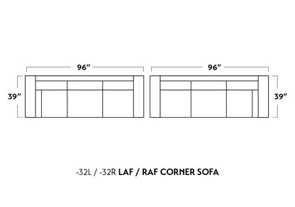 Track Leather RAF Corner Sofa