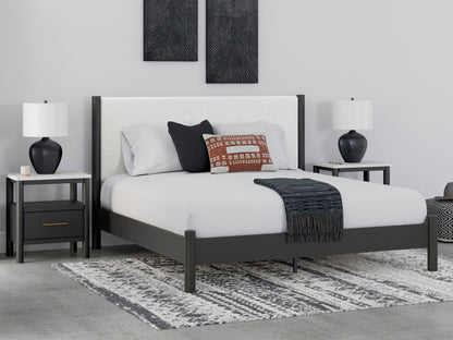 Cadyn Matte Black King Bed