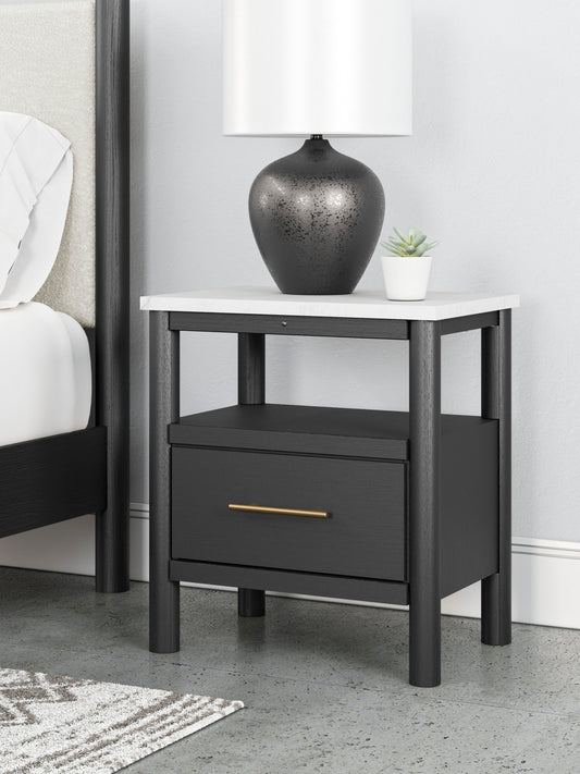 Cadyn Matte Black Nightstand