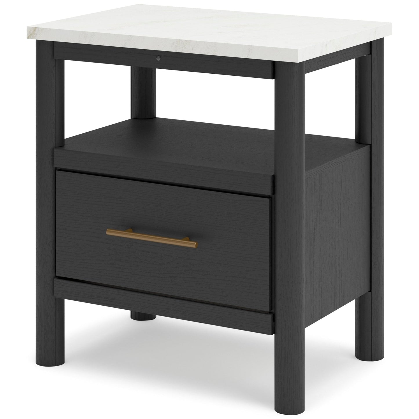 Cadyn Matte Black Nightstand