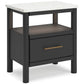 Cadyn Matte Black Nightstand