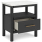 Cadyn Matte Black Nightstand