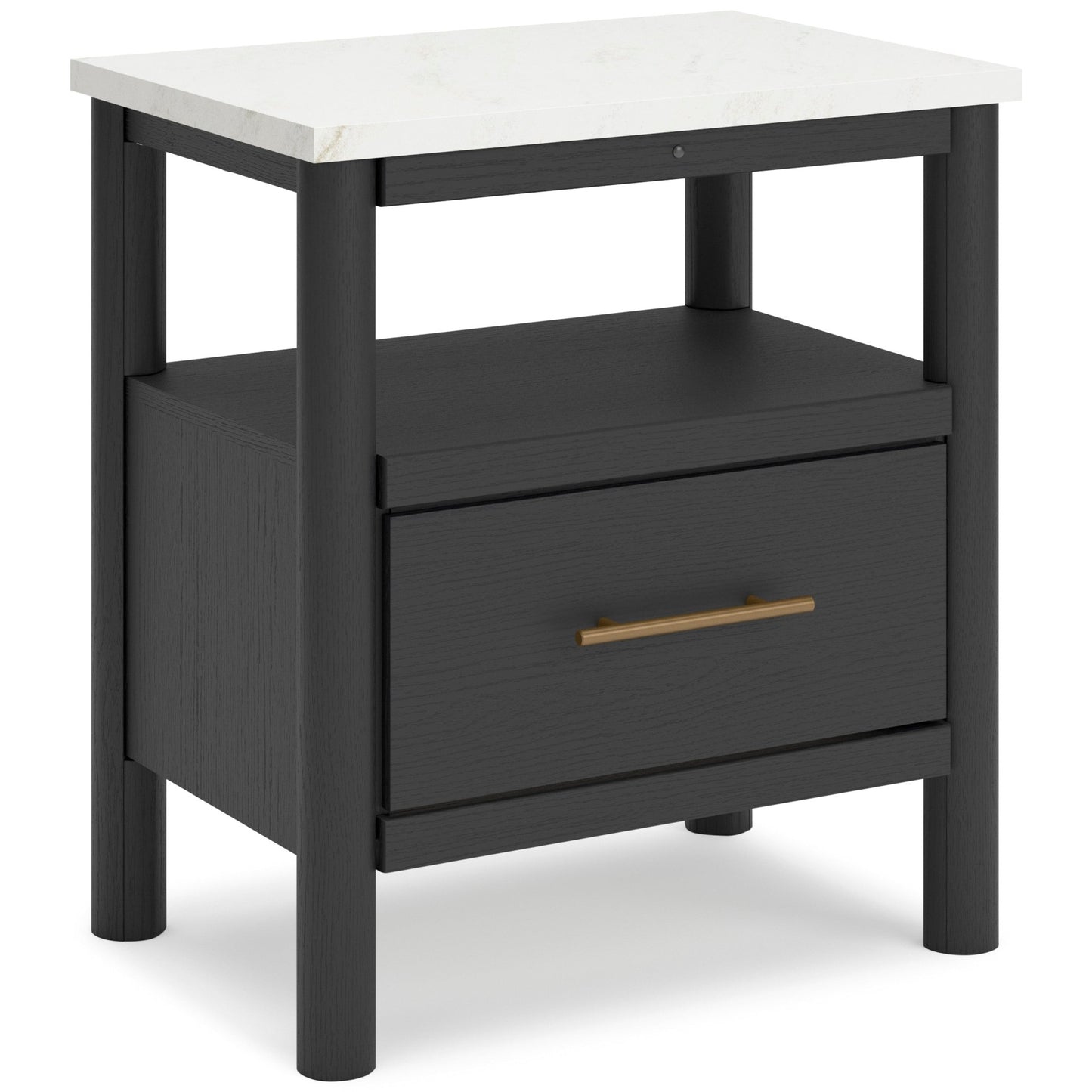 Cadyn Matte Black Nightstand