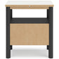 Cadyn Matte Black Nightstand