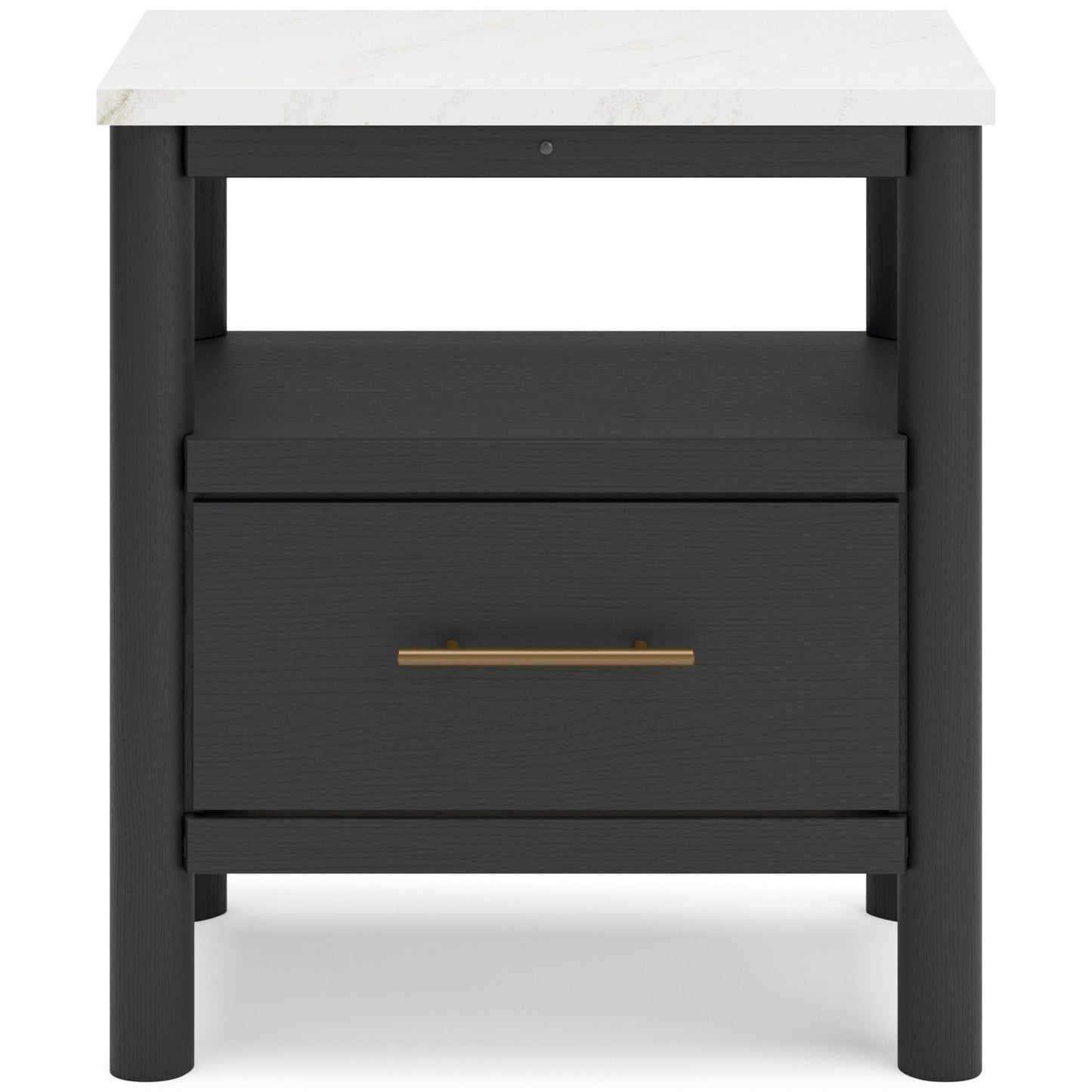 Cadyn Matte Black Nightstand