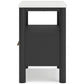 Cadyn Matte Black Nightstand