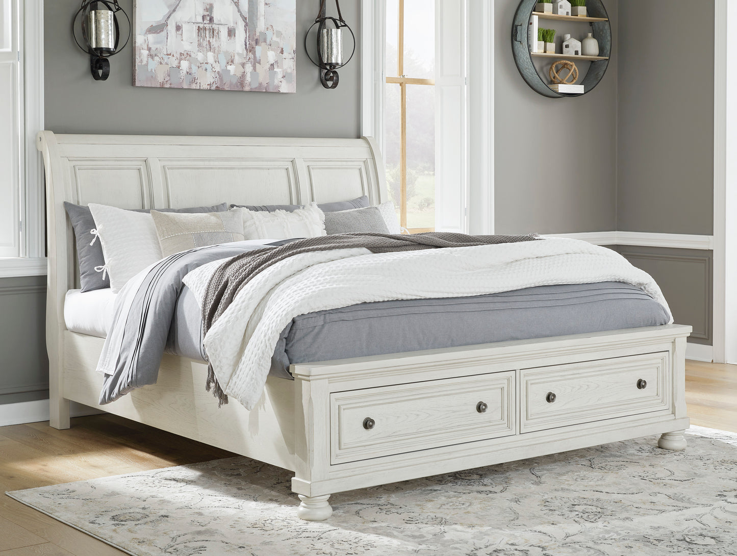 Robin Sleigh Storage Bed - Twin