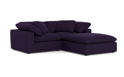 Fluffy 2 Piece Sofa w/Otto - Superb Amethyst