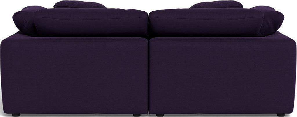 Fluffy 2 Piece Sofa w/Otto - Superb Amethyst