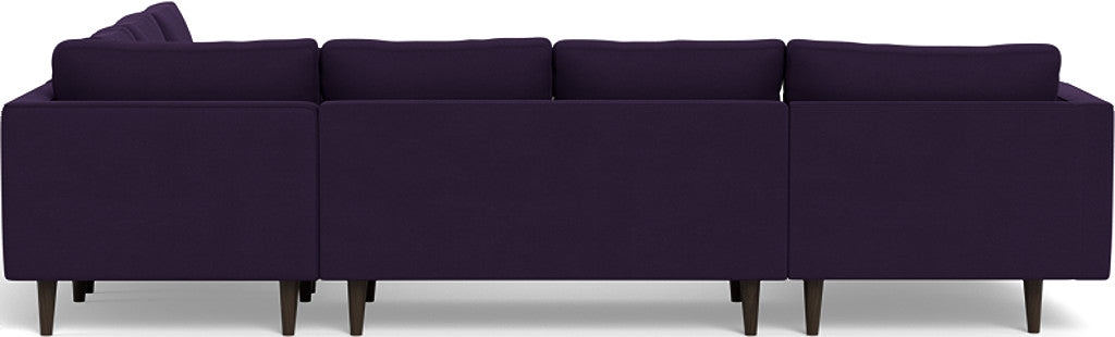 Ladybird 133" Corner Sectional with Left Chaise - Superb Amethyst