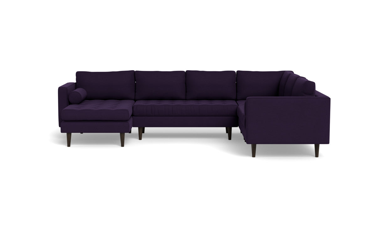 Ladybird 133" Corner Sectional with Left Chaise - Superb Amethyst