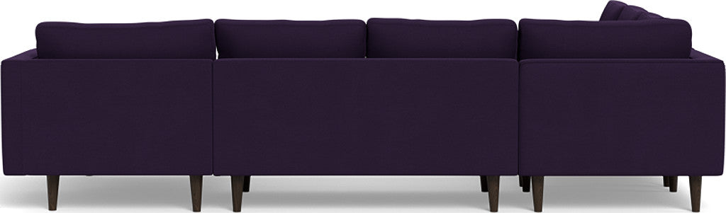 Ladybird 133" Corner Sectionals w. Right Chaise - Superb Amethyst