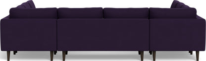 Ladybird 134" U Sectional - Superb Amethyst