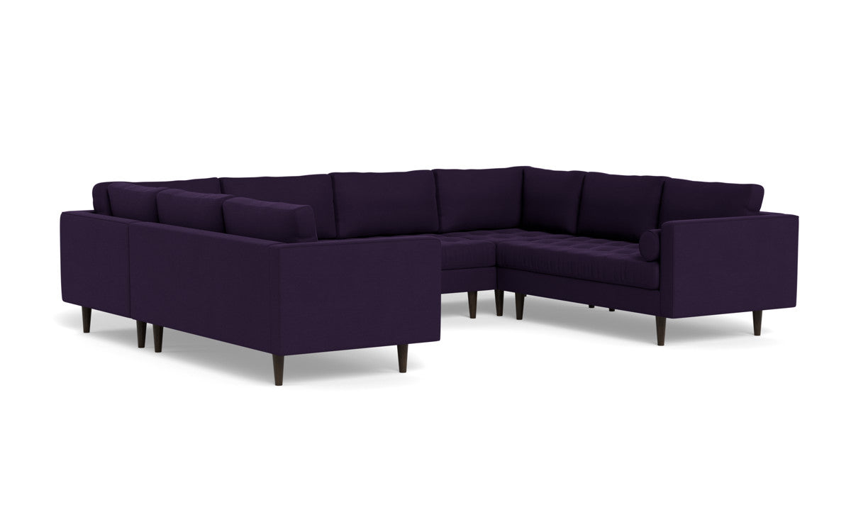 Ladybird 134" U Sectional - Superb Amethyst