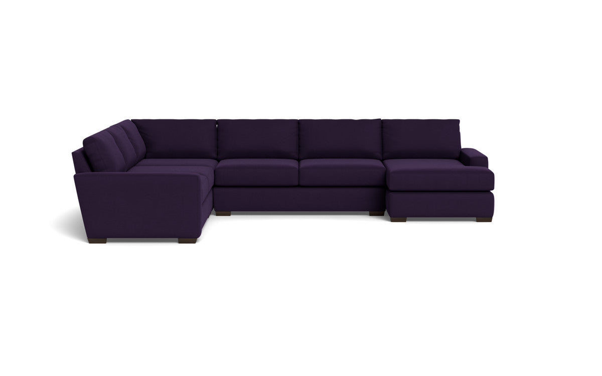 Mas Mesa 162" Deep Corner Sectionals w. Right Chaise - Superb Amethyst