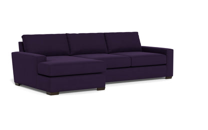 Mas Mesa 123" Deep Left Chaise Sectional - Superb Amethyst