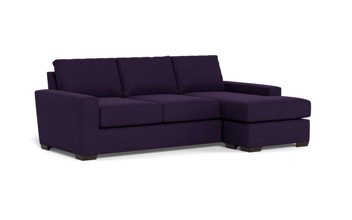 Mas Mesa 101" Deep Reversible Sofa Chaise - Superb Amethyst