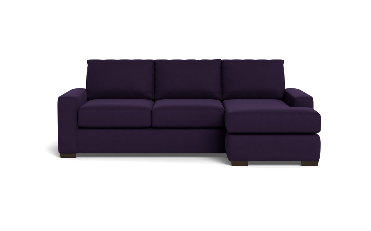 Mas Mesa 101" Deep Reversible Sofa Chaise - Superb Amethyst