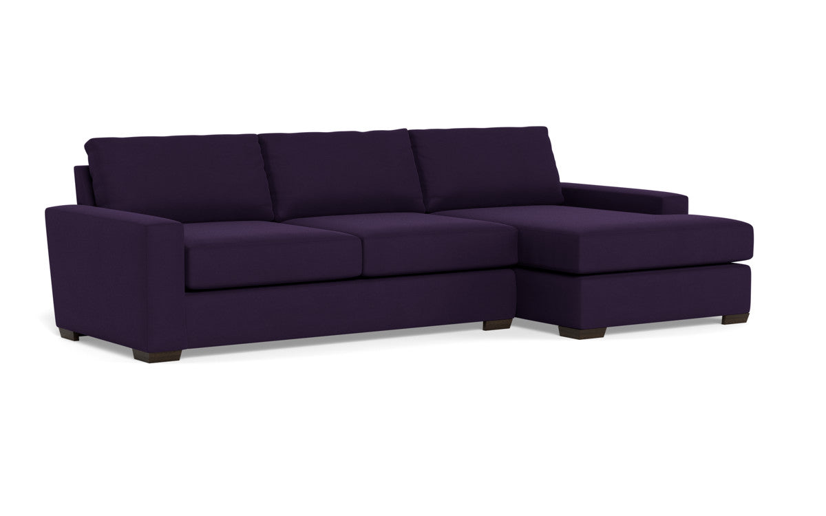 Mas Mesa 123" Deep Right Chaise Sectional - Superb Amethyst