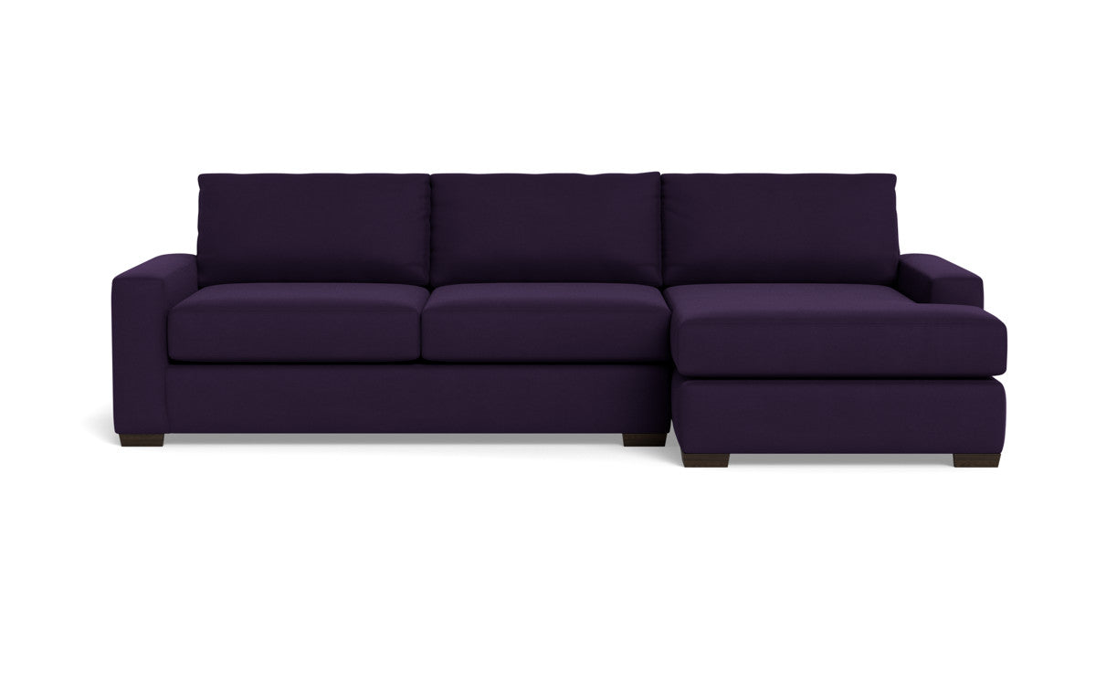 Mas Mesa 123" Deep Right Chaise Sectional - Superb Amethyst