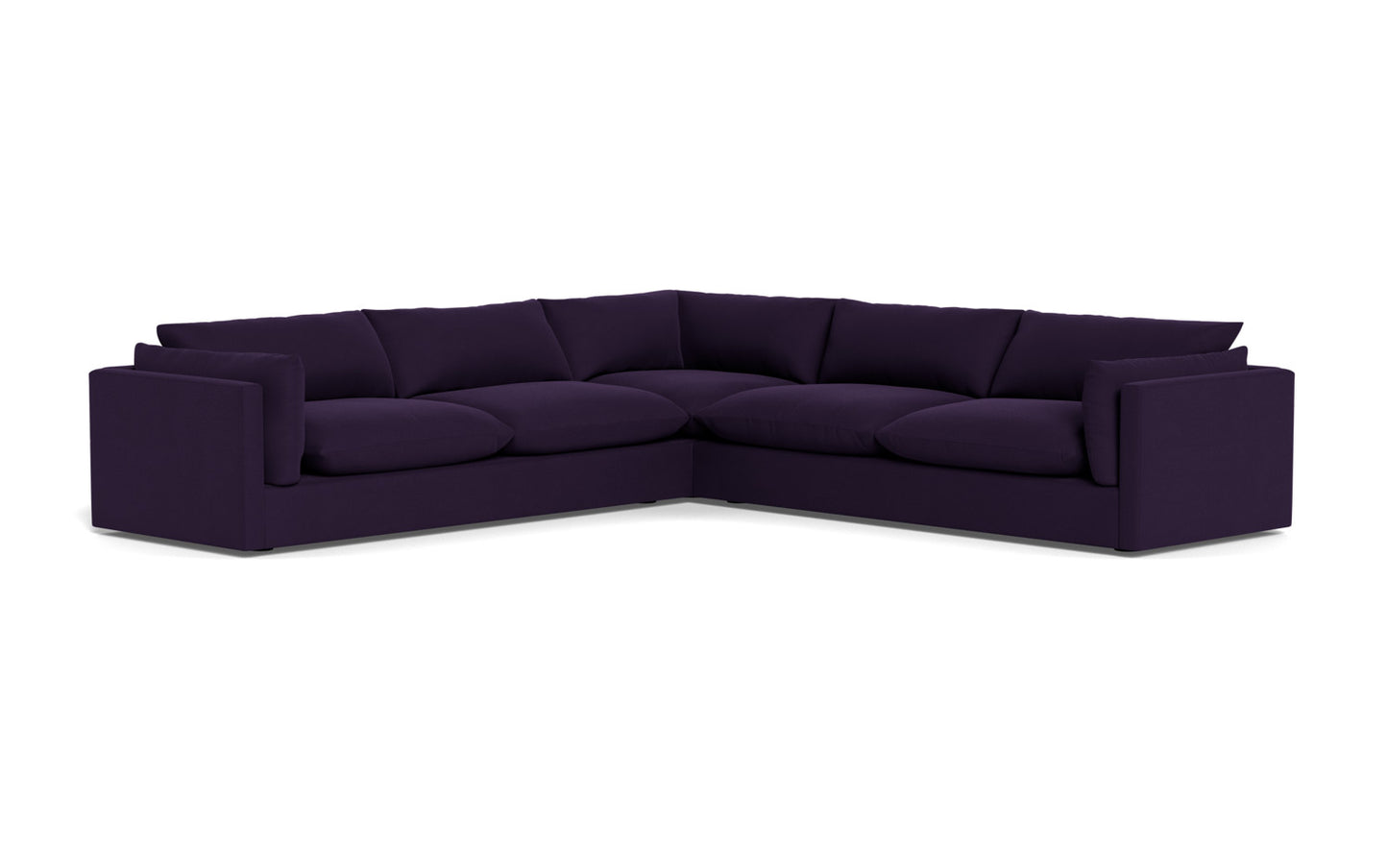 SoCo 124" Corner Sectional - Superb Amethyst