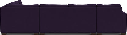 Track 141" Corner Sectionals W. Full Sleeper & Left Chaise - Superb Amethyst