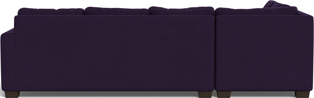 Track 121" Left Chaise Sectional - Superb Amethyst