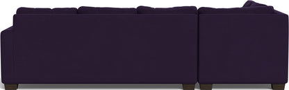 Track 121" Left Chaise Sectional - Superb Amethyst