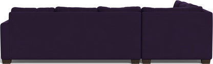 Track 121" Left Corner Sectional - Superb Amethyst