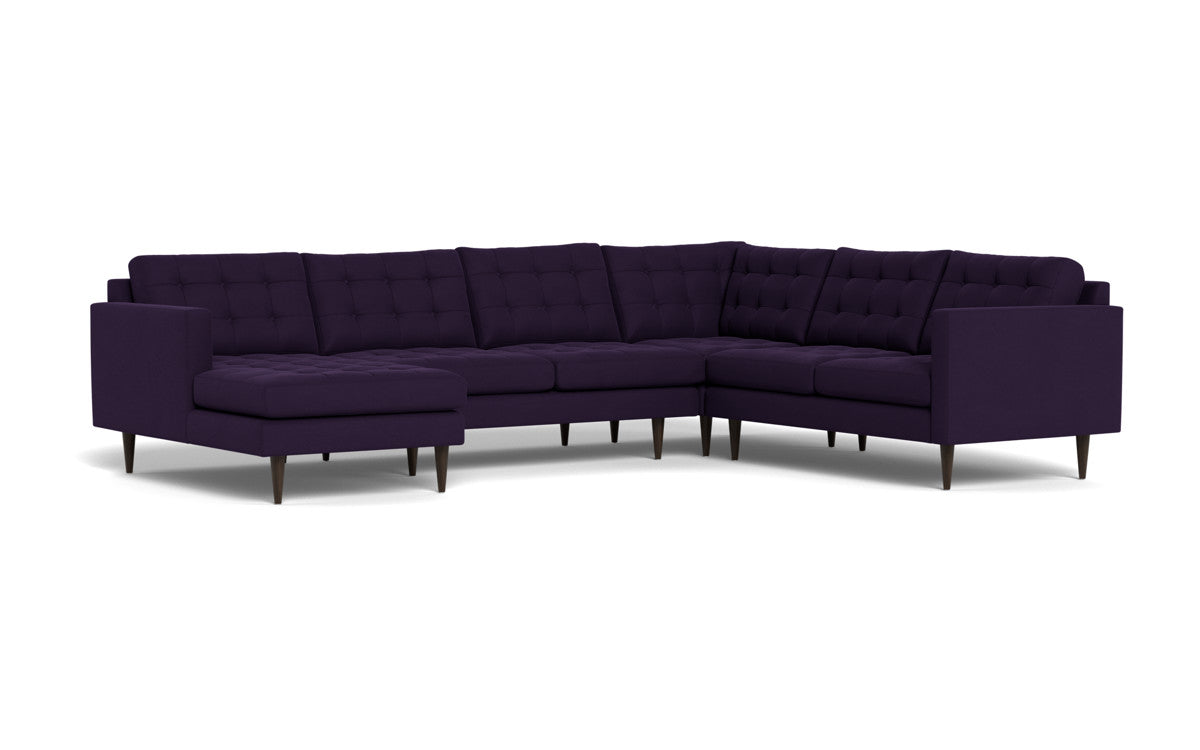 Wallace 131" Corner Sectionals w. Left Chaise - Superb Amethyst