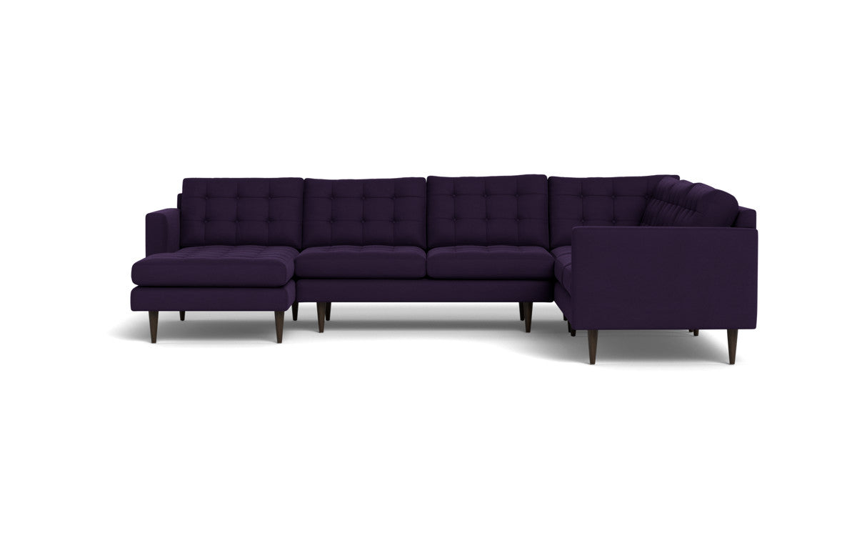 Wallace 131" Corner Sectionals w. Left Chaise - Superb Amethyst