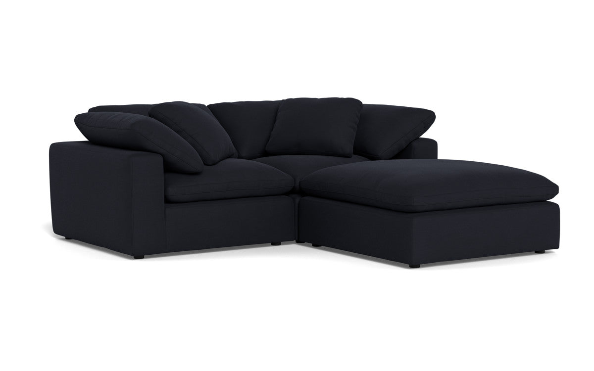 Fluffy 2 Piece Sofa w/Otto - Dream Onyx