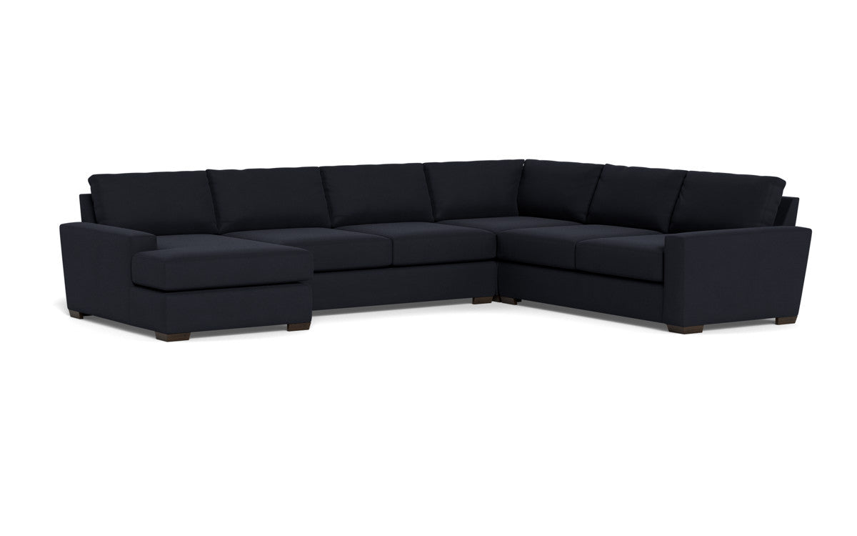 Mas Mesa 162" Deep Corner Sectionals w. Left Chaise - Dream Onyx