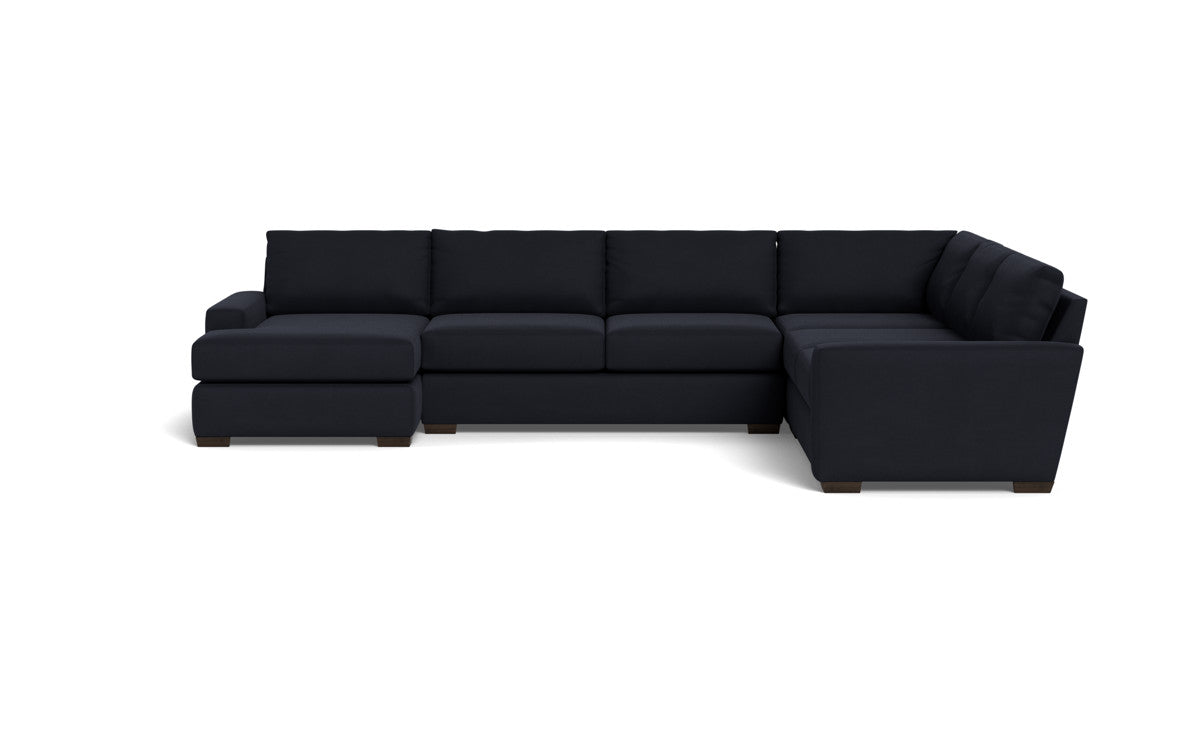 Mas Mesa 162" Deep Corner Sectionals w. Left Chaise - Dream Onyx