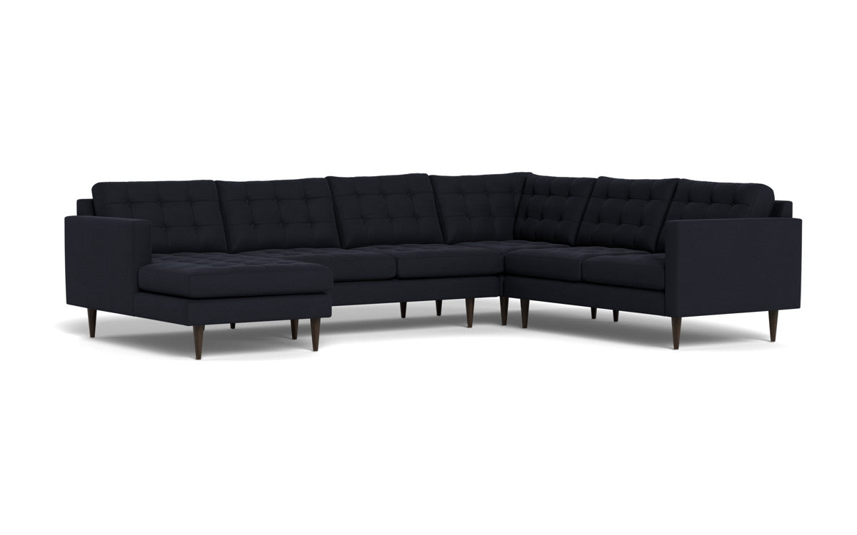 Wallace 131" Corner Sectionals w. Left Chaise - Dream Onyx