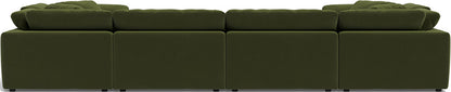 Fluffy 4 Corner U Sectional -